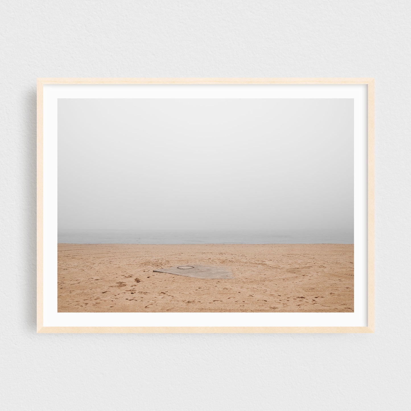 Minimalist Fine Art Photography Print - Beach in the Fog