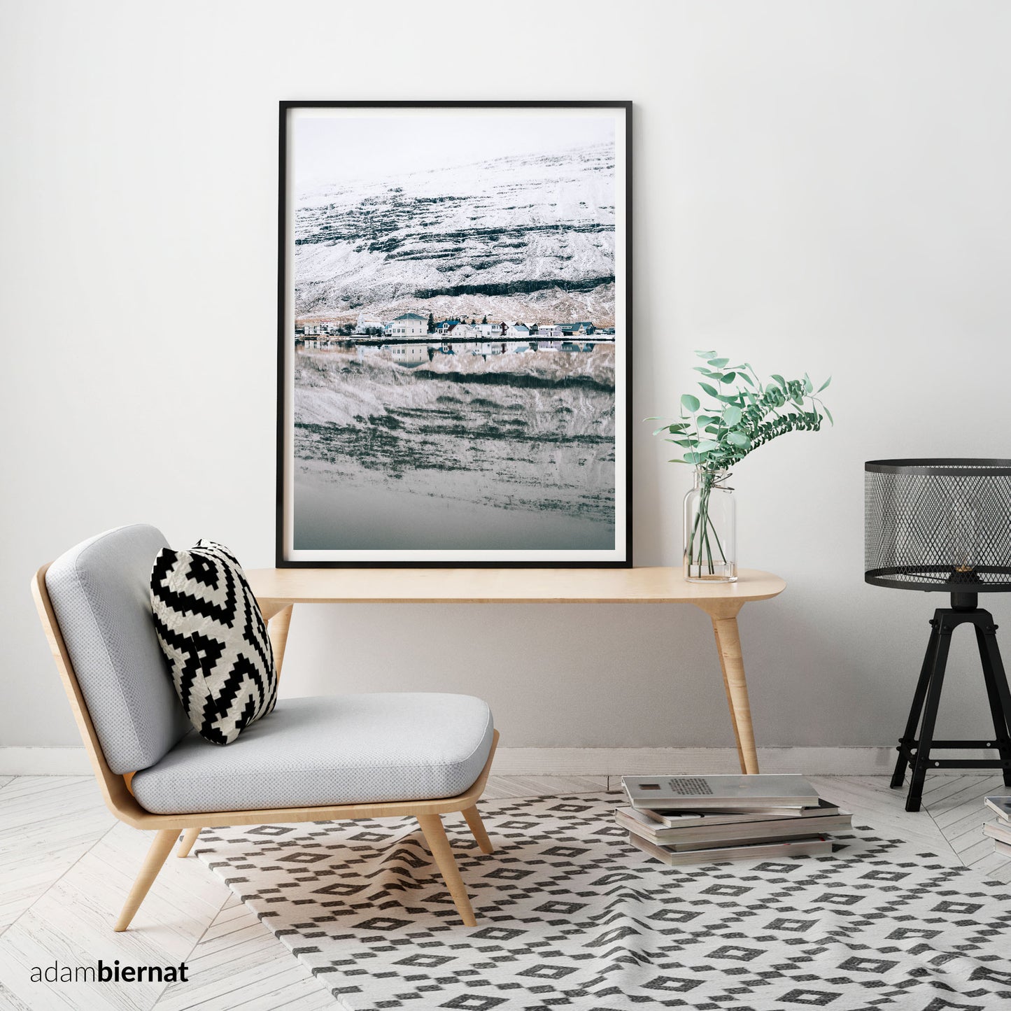 Scandinavian Home Decor - Winter in Iceland Photography Wall Art Print
