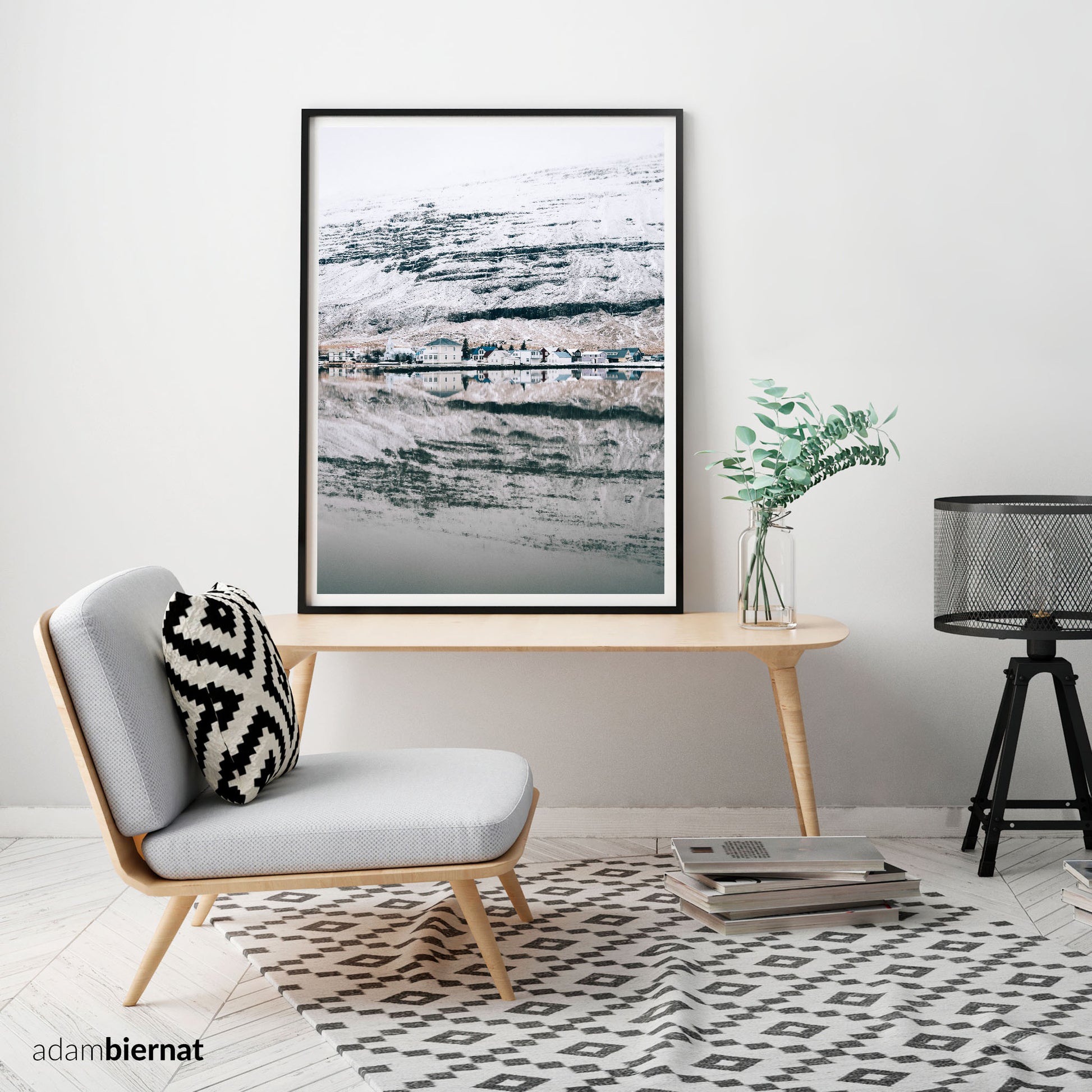 Scandinavian Home Decor - Winter in Iceland Photography Wall Art Print