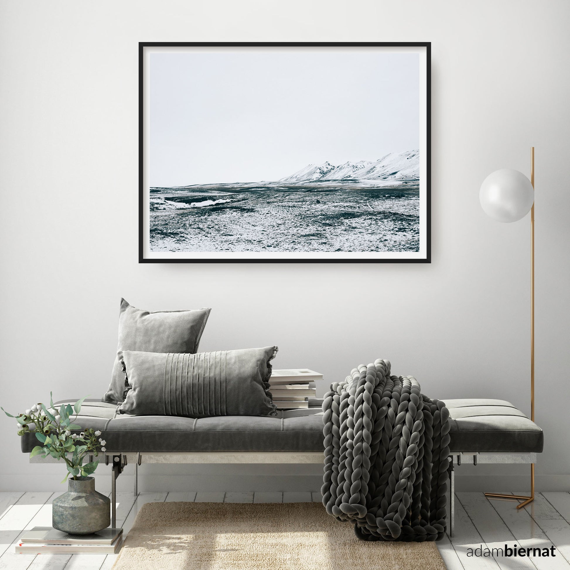 Scandinavian Interior Design - Iceland Landscape Photography Print - Mulathing