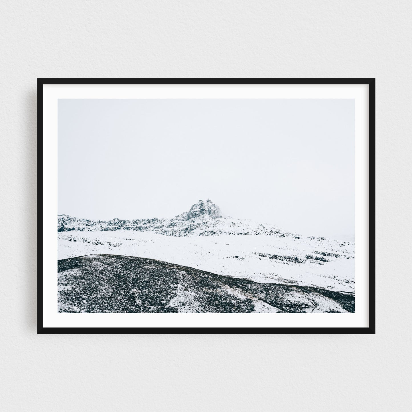 Winter Mountain Photography Print - Seydisfjordur in Iceland