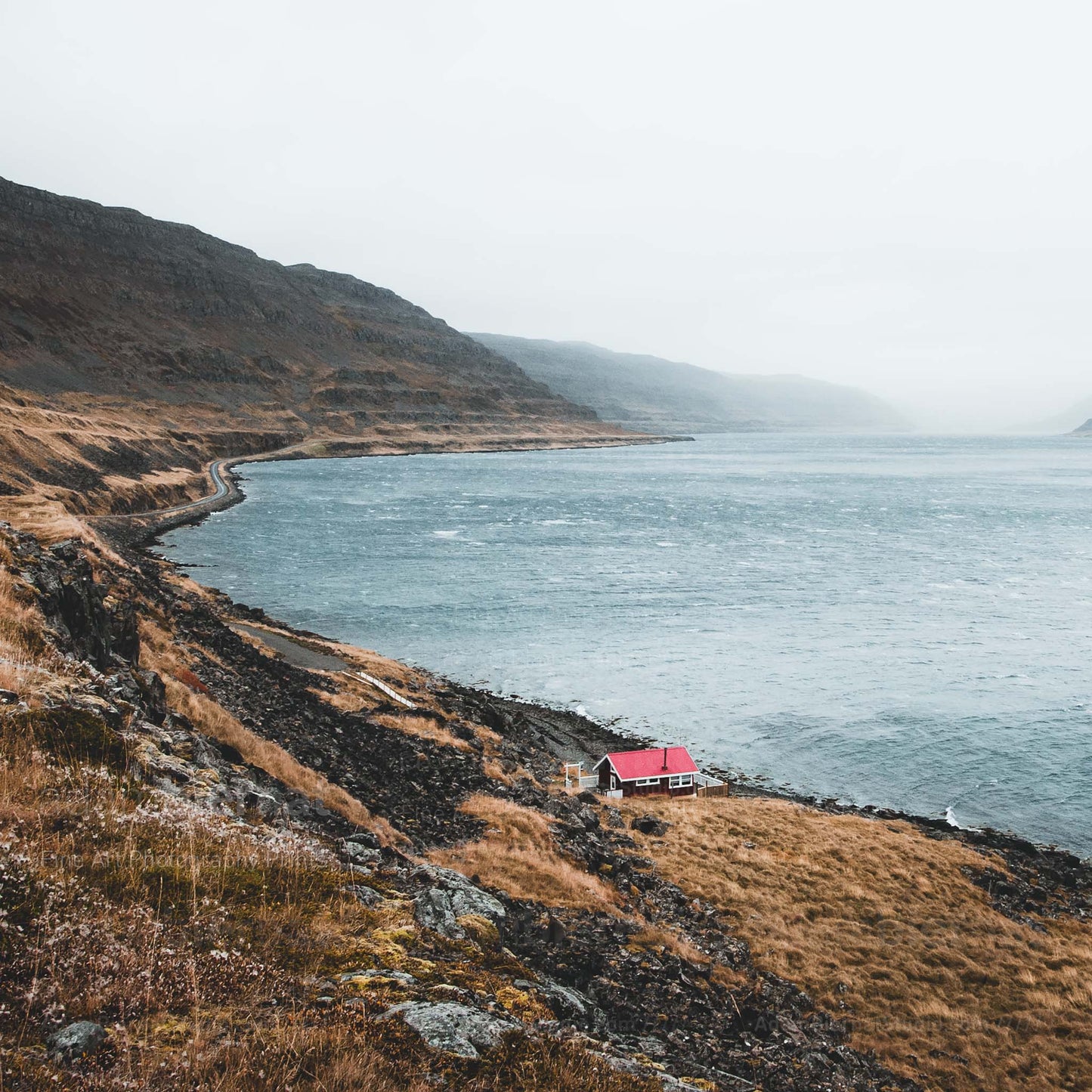 Red Cabin in the Westfjords