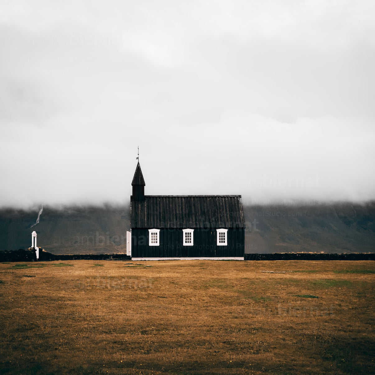 Iceland Photography Print - The Black Church of Búðir – Adam Biernat Studio