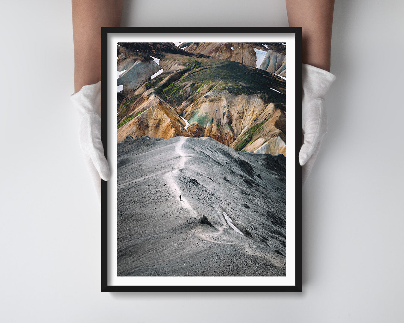 Iceland Landscape Photography Print - Landmannalaugar Colorful Mountains