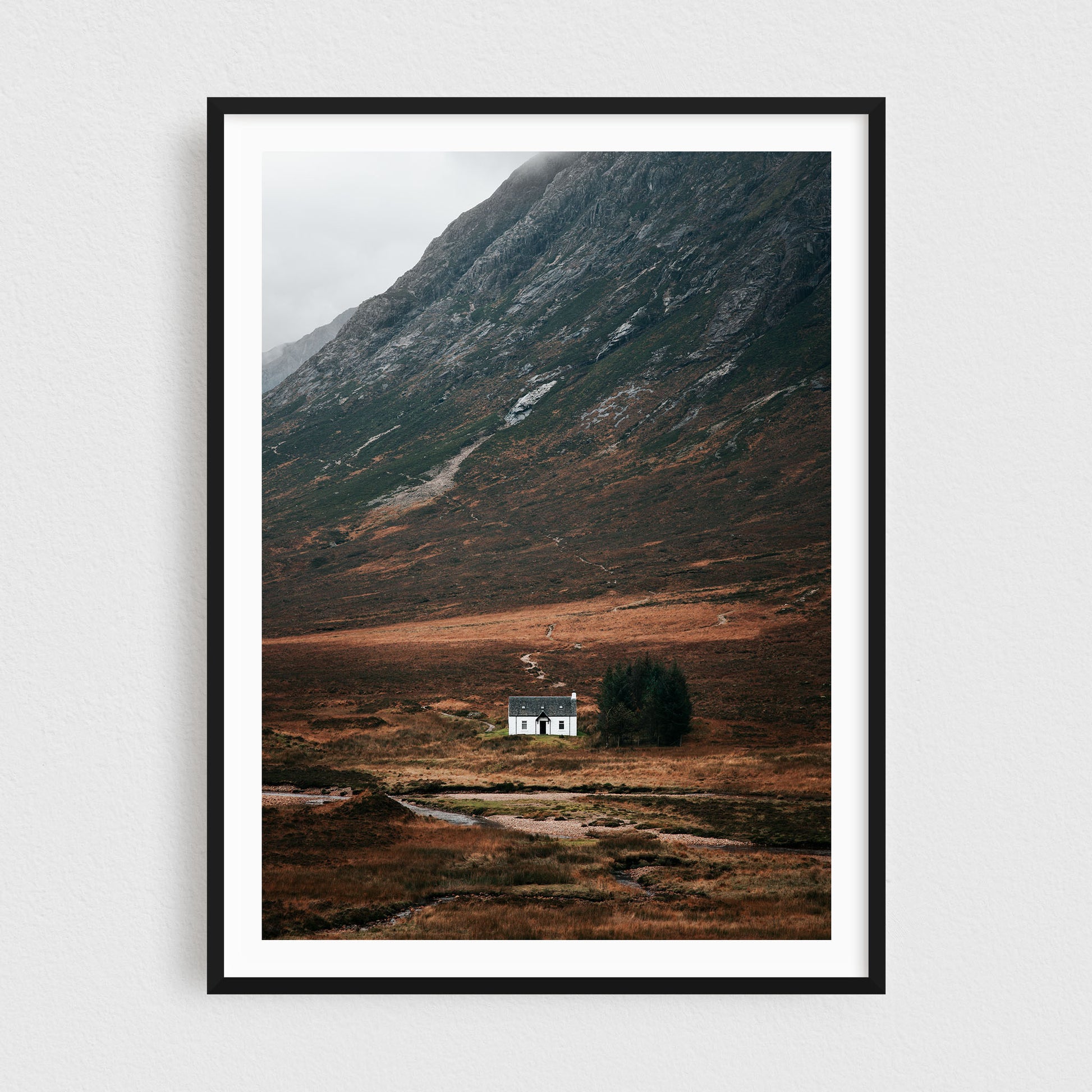 Glencoe Scotland Landscape Fine Art Photography Print White House
