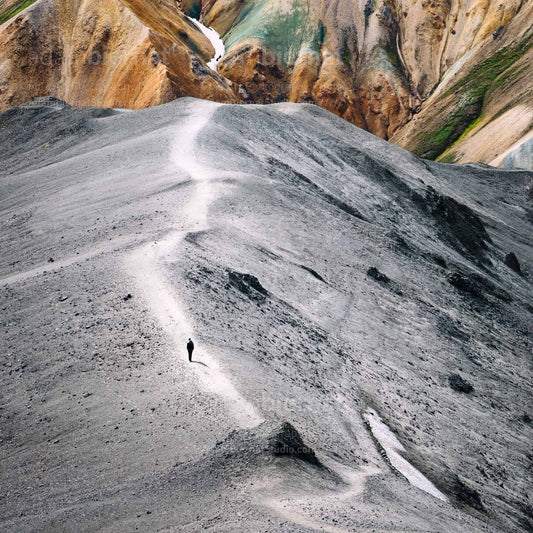 Landmannalaugar colorful mountains in Iceland photography print
