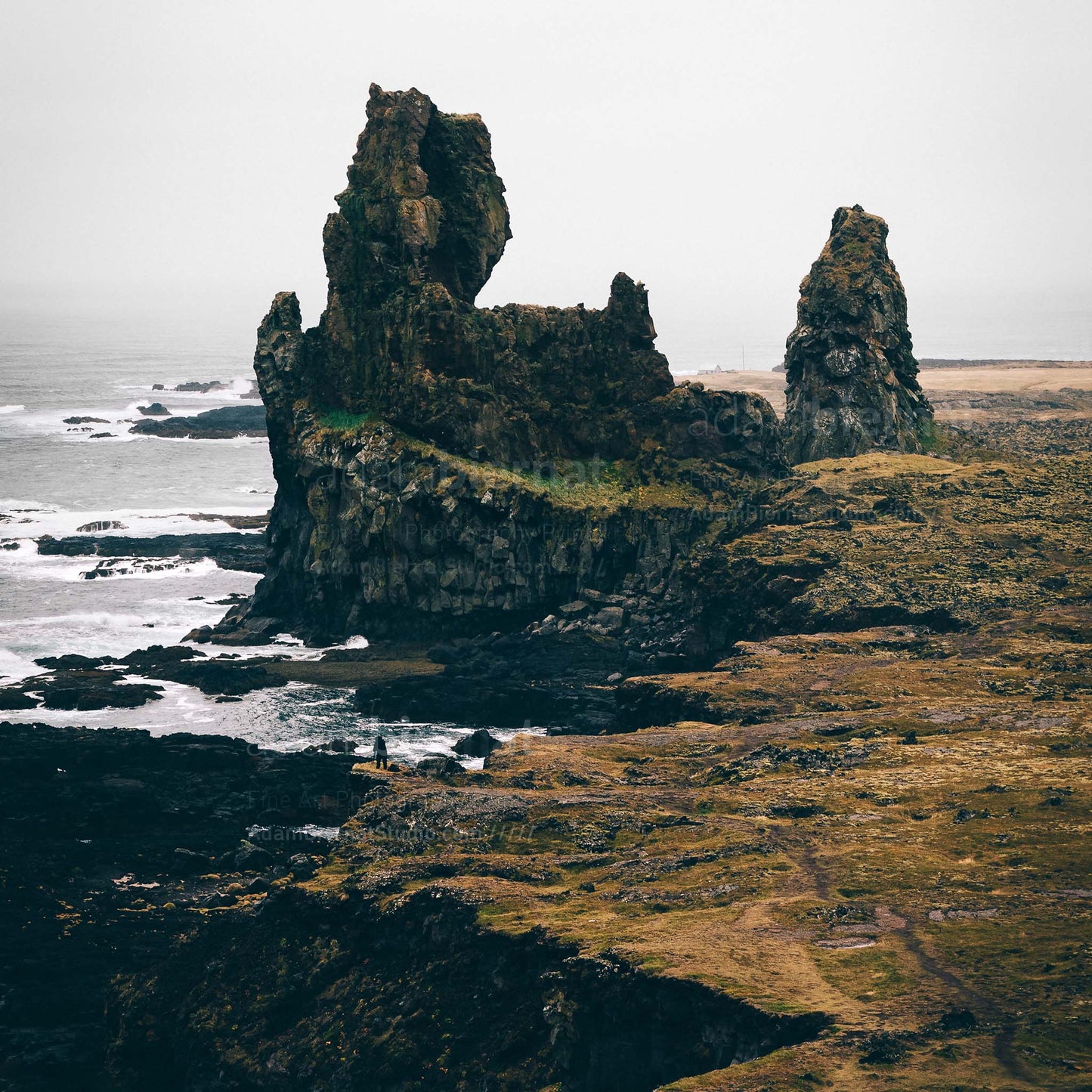 Londrangar rock formations in Iceland photography print