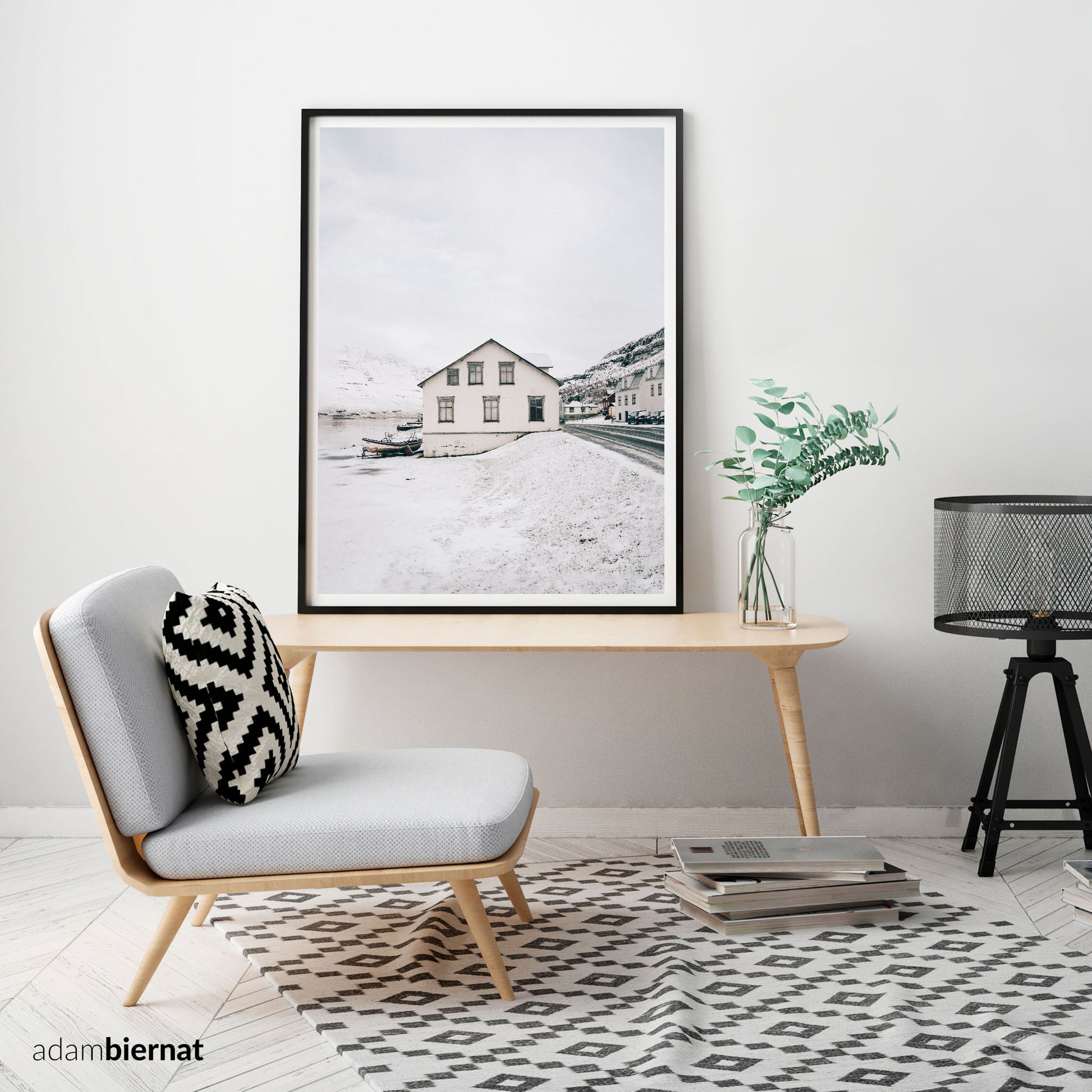 Scandinavian Winter Home Decor - Iceland Photography Print